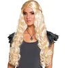 Image de Boland - Pruik Dragon mother Blond - Krullen - Lang - Vrouwen - Prinses - Middeleeuwen- Fantasy- - Prinsen en Prinsessen