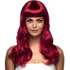 Image de Boland - Pruik Chique robijnrood Rood - Golvend - Lang - Vrouwen - - Glitter and Glamour