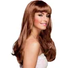 Image de Boland - Pruik Chique bruin Bruin - Golvend - Lang - Vrouwen - - Glitter and Glamour