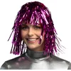 Image de Boland - Pruik Metallic roze Roze - Steil - Halflang - Vrouwen - Showgirl - Glitter and Glamour
