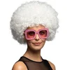 Image de Boland - Pruik Groove wit Wit - Afro - Kort - Unisex - Danser/danseres - 70's, 80's & 90's - Disco
