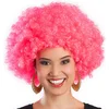 Image de Boland - Pruik Groove roze Roze - Afro - Kort - Unisex - Danser/danseres - 70's, 80's & 90's - Disco
