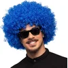 Image de Boland - Pruik Groove blauw Blauw - Afro - Kort - Unisex - Danser/danseres - 70's, 80's & 90's - Disco