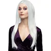 Image de Boland - Pruik Heks wit Wit - Steil - Lang - Vrouwen - Heks - Halloween en Horror