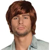 Image de Boland - Pruik Tyler bruin Bruin - Steil - Kort - Mannen - - 60's & 70's - Hippie & Flower Power