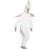 Image de Boland - Kostuum pluche Eenhoorn wit (max. 1.65 m) - Kinderen - Eenhoorn - Fantasy - Onesie