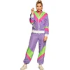 Image de Boland - Trainingspak Retro babe paars (S) - Volwassenen - - 80's & 90's - Disco