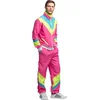 Image de Boland - Trainingspak Retro dude neonroze (XL) - Volwassenen - Hippie - 80's & 90's - Disco