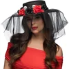 Image de Boland - Hoed Llorona Zwart - 59 - Volwassenen - Vrouwen - Day of the Dead - Black Widow - Halloween - Themafeest - Carnaval