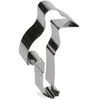 Image de uitsteekvorm Ooievaar 9 cm RVS zilver