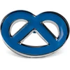 Image de uitsteekvorm krakeling 6,2 x 4 cm rvs blauw/zilver
