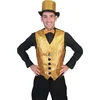 Image de Verkleedpak disco glitter vest goud man Show Biz Vest Gold 56-58