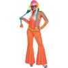 Image de Disco Jumpsuit neon oranje - Maatkeuze: Maat 36/38