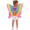 Image de Carnaval verkleed vlinder vleugels regenboog kleuren - voor kinderen - kunststof