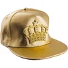 Image de Funny Fashion Rapper/gangster verkleed pet kroon - goud/glitter - one size - polyester
