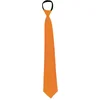 Image de Funny Fashion Carnaval verkleed stropdas - neon oranje - volwassene - verkleedthema