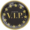 Image de ESPA - 8 VIP kartonnen borden 23 cm zwart en goud