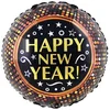 Image de Follieballon "Happy New Year " rond (45cm)