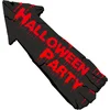 Image de Wanddecoratie Wegwijzer Halloween party 50 cm - karton - Horror griezel halloween thema feest