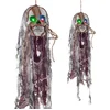Image de Hangdeco doodskop 80CM met Lichtgevende ogen halloween
