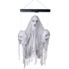 Image de Halloween decoratie 3 zwevende hoofden met licht, geluid en beweging