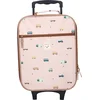 Image de Kidzroom Kinder Trolley   Sweet Cuddles   Koffer met Wieltjes   Bruin - Auto's