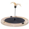 Image de Designed by Lotte Krabspeelgoed Idah - Kattenspeelgoed - Hout - Zwart/Bruin - 39,5x39,5x29 cm