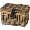 Image de Fastrider Sera Rotan Fietsmand - Naturel - 8L - Handgemaakt - met Klep