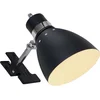 Image de Wandlamp Steinhauer Spring 6827ZW Zwart van metaal en kunststof, draaibaar en kantelbaar met snoer schakelaar, ideaal voor binnengebruik