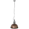 Image de Hanglamp Bikkel 7586B industriële hanglamp van Steinhauer, robust bruin glas en metaal, diameter 42 cm, hoogte verstelbaar tot 150 cm, E27 fitting