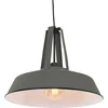 Image de Hanglamp Eden Grijs 7704GR - Hoogteinstelbaar, E27 Fitting, Kunststof/Metaal, Industrieel Stijl - Mexlite