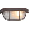 Image de Plafonnieres Mexlite Lisanne Bruin/Transparant Glas Metaal 21cm - Dimbaar Wandlamp E27 binnen