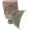 Image de Plafondlamp Gearwood 7968G Groen Draaibaar en Kantelbaar Hout en Metaal E27 Fitting - Mexlite