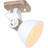 Image de Plafondlamp Gearwood 7968W Wit E27 fitting Draaibaar en Kantelbaar Hout en Metaal Trendy Mexlite