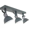 Image de Steinhauer Brooklyn - Plafondlamp Industrieel - Grijs - H:16cm  - GU10 - Voor Binnen - Metaal - Wandlampen - Slaapkamer - Woonkamer