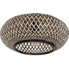 Image de Plafonnieres Maze 3129BE   bamboe sfeerlamp met zwarte accenten, diameter 40 cm, hoogte 16,5 cm   Anne Light Home