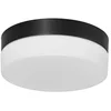 Image de Plafondlamp Steinhauer Ikaro 1363ZW, Zwart Ø24cm, Modern, Met Elektronica, Glas en Metaal, 4-standen dimmer voor Binnengebruik