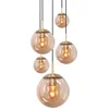 Image de Steinhauer - hanglamp - Bollique LED - amberkleurig - glas metaal - Ø 60cm - E27 - 2730ME