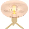 Image de Tafellamp Reflexion 2681ME Amberkleurig en Zwart van Steinhauer, gemaakt van Glas en Metaal, geschikt voor Binnengebruik, met E27 fitting en 150 cm snoer met aan/uit schakelaar