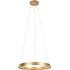 Image de Hanglamp Ringlux 3692GO - Gouden hanglamp met LED ring Ø60 cm, verstelbaar in hoogte, trendy stijl, Steinhauer