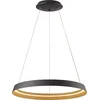 Image de Hanglamp Ringlux 3692ZW Zwart Ø60cm Hoogteverstelbaar LED Metaal Steinhauer