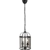 Image de Hanglamp Pimpernel 5971ZW Zwart Ø23 cm - Hoogte instelbaar, Klassiek ontwerp, Glas en Metaal - Steinhauer