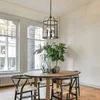 Image de Hanglamp Pimpernel Steinhauer Zwart Ø25 cm Hoogte instelbaar van glas en metaal met 4 x E14 fitting voor binnen gebruik