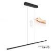 Image de Hanglamp Bande 3995ZW Zwart 150cm breed Hoogte instelbaar van Steinhauer, Modern ontwerp met elektronica, kunststof en metaal materialen voor binnengebruik