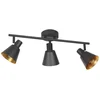 Image de Zwarte 3-lamps spot Oeroe 4115ZW, trendy design, E14 fittingen, gemaakt van metaal en kunststof, geschikt voor binnengebruik, merk: Mexlite