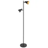 Image de Mexlite - vloerlamp - Oeroe - zwart - metaal - E14 - 4117ZW