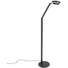 Image de Zwarte vloerlamp Ringlux 4138ZW 1000 Lumen, verstelbare hoogte van 110-140 cm, kunststof en metaal, Steinhauer design lamp voor binnengebruik
