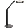 Image de Zwarte tafellamp Steinhauer Ringlux 4139ZW, hoogte verstelbaar van 40 tot 75 cm, gemaakt van kunststof en metaal, met geïntegreerde dimmer en 1000 Lumen verlichting