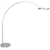 Image de Staalkleurige vloerlamp Ringlux 4130ST - Modern, hoogte verstelbaar, draaibaar en uitschuifbaar - Steinhauer - Perfect voor binnengebruik met 4000 Lumen verlichting
