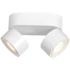 Image de Witte 2-lamps spot Fez 2674W dimbaar draaibaar en kantelbaar kunststof/metaal Modern Mexlite